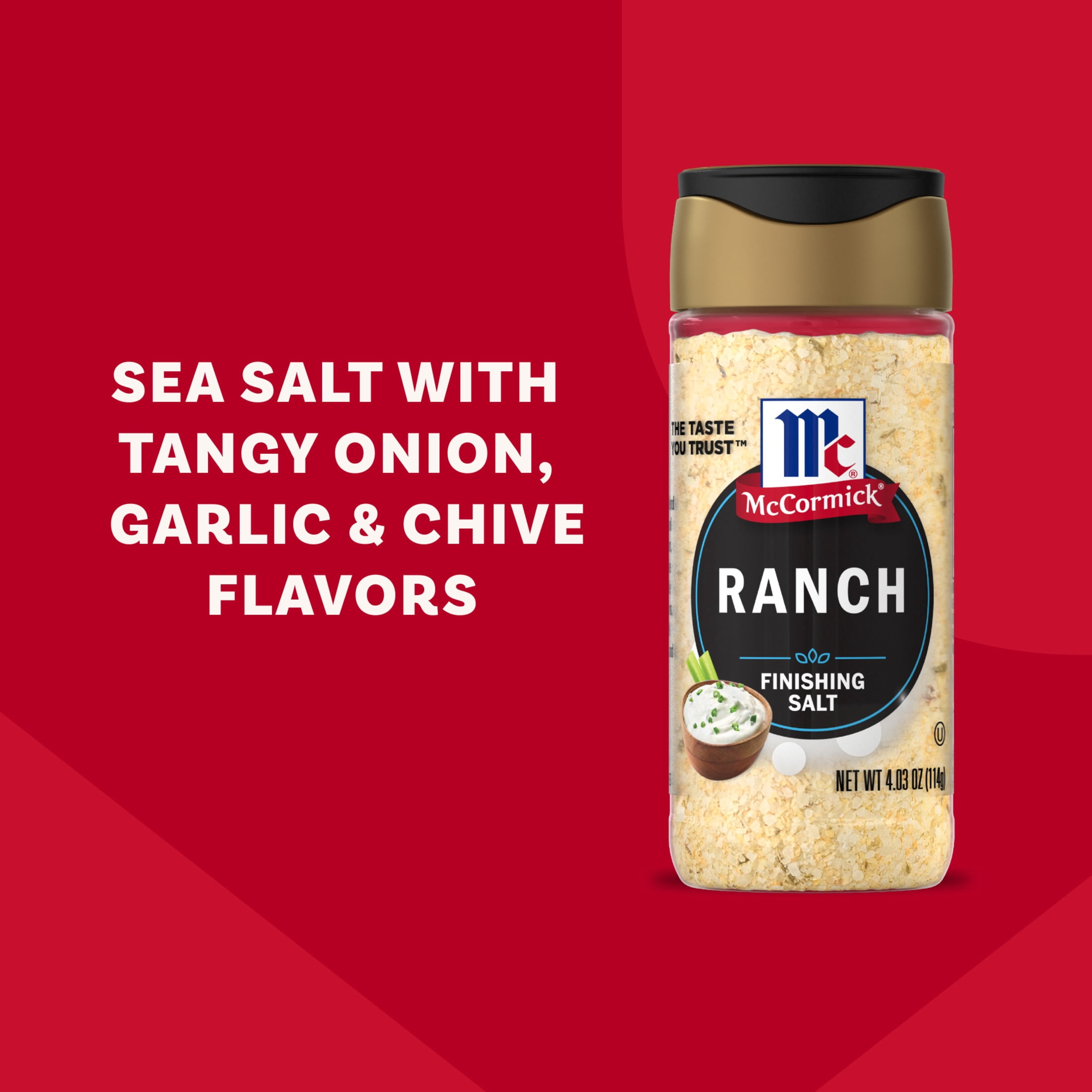 (3 pack) McCormick Kosher Ranch Finishing Salt, 4.03 oz Bottle