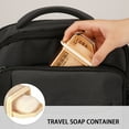 thumbnail image 4 of DODAMOUR Travel Soap Case 2 Pack, Plastic Travel Soap Holder with Drain, Portable Bar Soap Box Travel Container for Traveling Home Camping Gym Dormitory (Clear Yellow), 4 of 6
