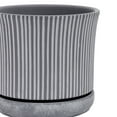 thumbnail image 4 of Better Homes & Gardens Pottery 8" Ballaro Ceramic Planter with Saucer,Grey, 4 of 9