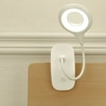 thumbnail image 4 of Lámpara de escritorio LED inalámbrica recargable, 3 colores y 3 ajustes regulables, lámpara de noche táctil para niños con clip, lámpara de lectura portátil con clip para cama, color blanco [Clase ene, 4 of 5