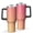 Black, variant on 40oz Tumbler with Handle and Straw, Vacuum Insulated Stainless Steel Travel Mug, Fits Car Cup Holder, Gradient Print