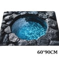 thumbnail image 1 of 3D Stereoscopic Vision Trap Rug, Optical Illusion Hole Rug, Floor Optical Illusion Rugs Cave, Funny Anti Slip All-Weather Doormat Rugs That Looks Like a Hole for Home Office, 1 of 8