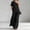 Black women's two piece set a1, variant on Women's One Shoulder Short Sleeve Pants Wide Leg Two Piece Set Casual Solid Basic Outfits Lounge Matching Sets Summer Travel Clubwear, Khaki M