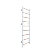BenchK 700 White Wall bars with with a steel frame and 9 solid beech rungs