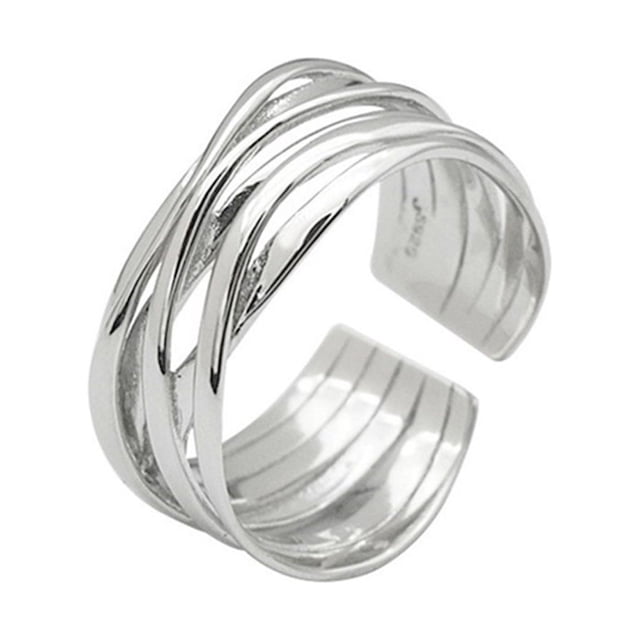 Mujeres Hombres múltiples capas anillos Cosplay fiesta banquete viaje moda abierto cobre anillo mano joyería decoración regalo de cumpleaños Ropa, zapatos y accesorios Miscelánea Oro blanco Minnieouse AP019079-01