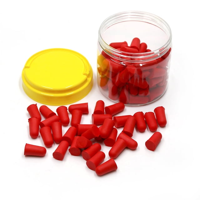 Earplugs Ear Plug Protector, Ear Plug, 50 Pairs For Sleeping Kids Learning Bedroom Light Green,Orange,Red