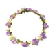 thumbnail image 2 of Diadema de flores, corona de flores para parque, puesta en escena, accesorios de fotografía, viajes púrpura, 2 of 9