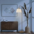 thumbnail image 3 of Globe Electric 91002761 Maris 68" Tall Gooseneck Floor Lamp - Brass, 3 of 4