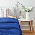 thumbnail image 6 of Napa® Luxury Shu Velveteen Throw Blanket, Soft Blankets for Adults, All Seasons Plush Blanket, Cozy Reversible Fuzzy Blanket, Best Gift for Women, Blue, 50" x 60", 6 of 7