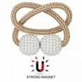 thumbnail image 4 of 1/2PCS Pearl Magnetic Curtain Clip Curtain Holders Tie Back Buckle Clips Hanging Ball Buckle Tie Back Curtain Decor Accessories, 4 of 10