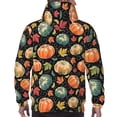 thumbnail image 3 of Bingfone Daisy maple leaf Men's Drawstring Hoodie Long Sleeve Pocket Sweatshirts-X-Large, 3 of 6