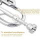 thumbnail image 4 of Boquilla Trumpet Ktaxon Bb Standard plateada con funda 7C, 4 of 7