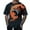 v#55Black254, variant on Men'S Tee Fashion Cool Big Tiger Print Loose Fit Short Sleeve Crew Neck Knit Casual For Baseball Sports Casual Tops,White,Xxl