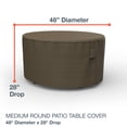 thumbnail image 4 of Budge Medium Black and Tan Patio Round Table Cover, StormBlock™ Hillside, 4 of 9