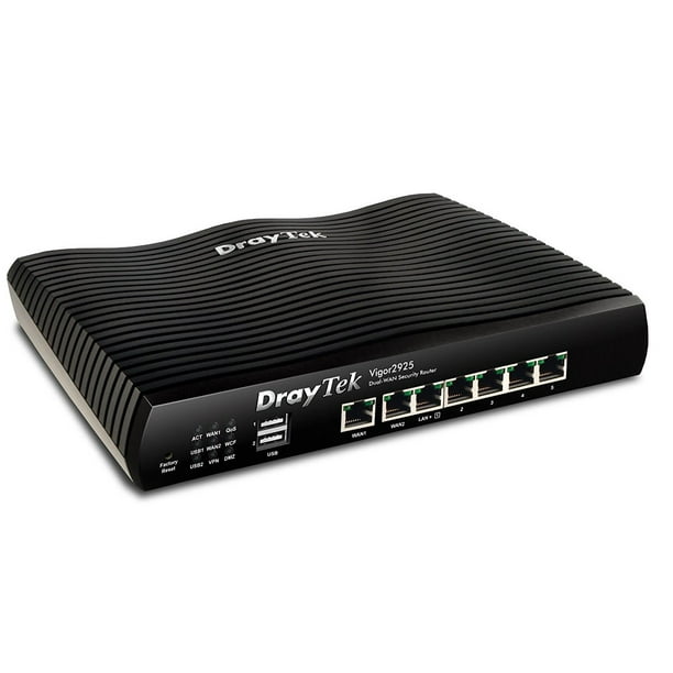 Albany hulp straal DrayTek Vigor2925 (Vigor 2925)Dual Gigabit WAN Router with 50 x VPN tunnel  - Walmart.com