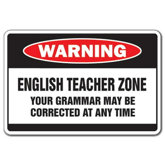 English Teacher Zone [3 Pack] of Vinyl Decal Stickers | Indoor/Outdoor | Funny decoration for Laptop, Car, Garage , Bedroom, Offices | SignMission