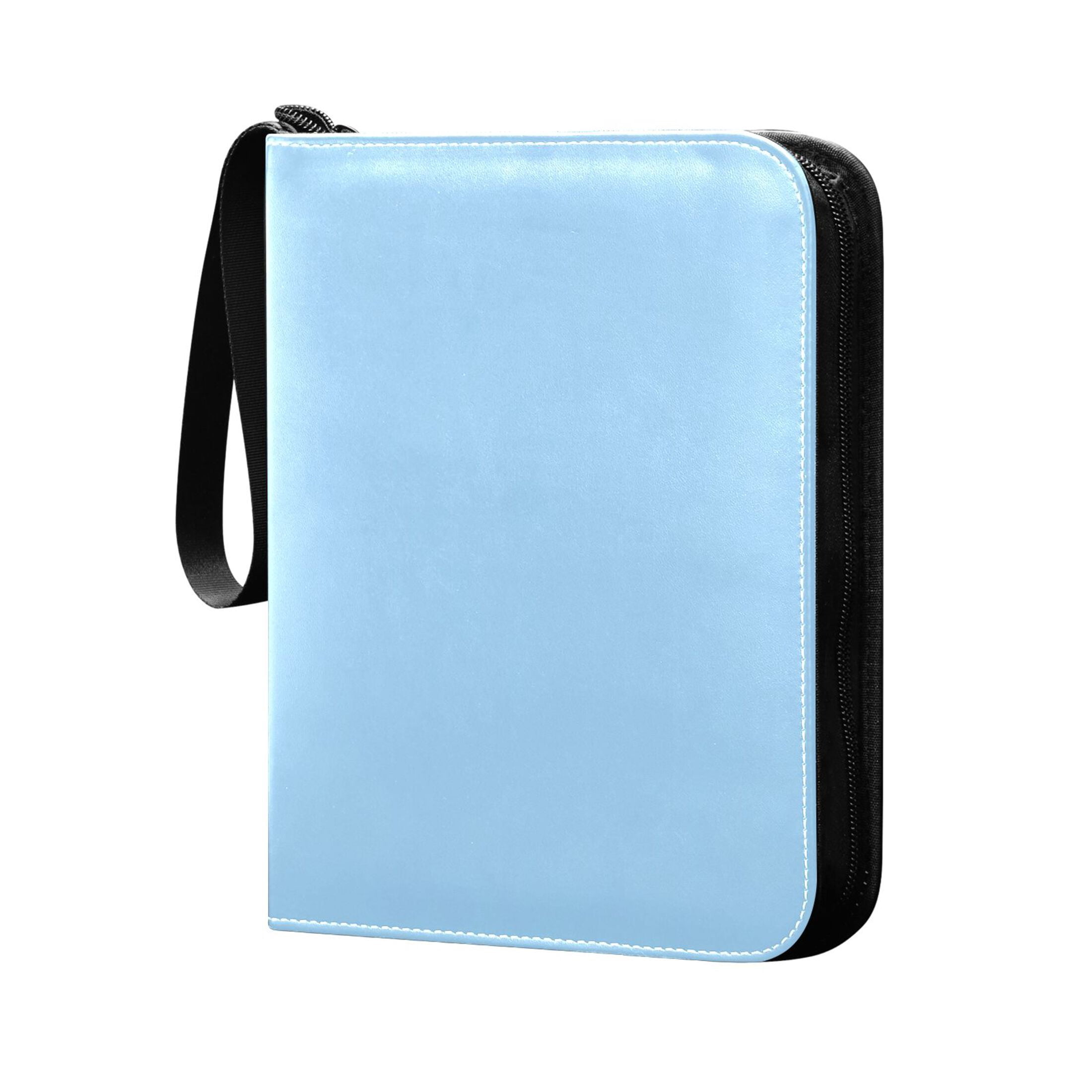 Trading Card Binder Album 400 Pockets 50 Removable 4-Pocket Pages Waterproof Light Sky Blue