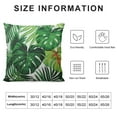 thumbnail image 6 of PIKWEEK Tropical Palm Leaf Throw Pillow Covers Set of 2 Green Banana Leaves Print Pillow Case Hawaiian Plant Outdoor Decorative Pillowcase for Patio Deck Couch Bed Sofa Home, 6 of 6