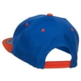 thumbnail image 3 of Naughty Devil Embroidered Two Tone Snapback - Royal Orange OSFM, 3 of 5