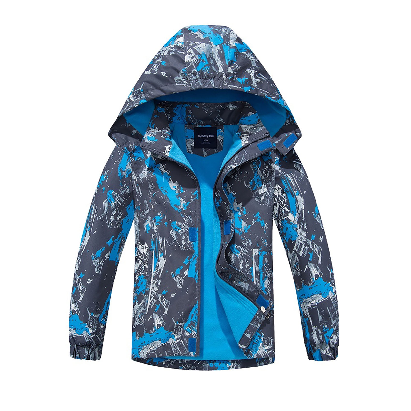 MGEOY Boys Rain Jackets Lightweight Waterproof Hooded Raincoats