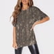 thumbnail image 2 of Women's Fashion O Neck Short Sleeve Workwear With Pockets Printed Tops Summer Tops For Women, 2 of 5