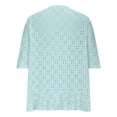 thumbnail image 5 of SHTXOZHI Women Summer Lightweight Cardigan Half Sleeve Hollow-Out Beach Cover Ups Cardigans, 5 of 6