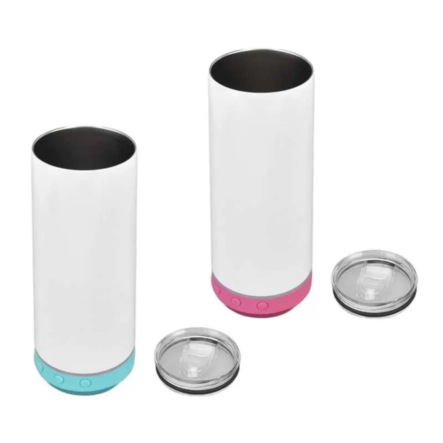 20oz Straight Skinny ，Sublimation Bluetooth Speaker Tumbler – Tumblerbulk