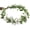 White, variant on Flower Crown Headband -  Fairy Floral Headbands Green Leaf Flower Headpiece for Women Girls Bridal Renaissance Hair Accessories Birthday  Festival Party Headwear