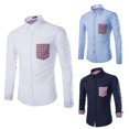 thumbnail image 4 of de Manga Larga Clásica de Ropa de Moda para Hombres Playeras de Hombre BLESIY Camisas de Hombre, 4 of 8