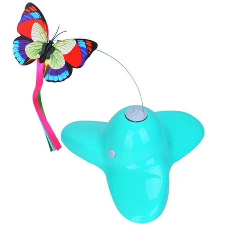 

Electric Cat Toy Set Colorful Butterfly Cat Teaser with 2 Pendant Replacement Non-slip Base Cat Stick Supply for Kitten New