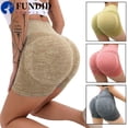 thumbnail image 2 of FUNDID Push Up Mujeres Pantalones Cortos De Ciclismo Gimnasio Deportivos Leggings Yoga Ropa Fitness Jogging Cintura Alta/Multicolor, 2 of 4