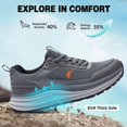 thumbnail image 5 of Men's Orthopedic Waterproof Trail Running Shoes: Comfortable Arch Support Cross Training Athletic Sneakers, Orthotic Hiking Tennis Walking Sports Shoes, 5 of 9