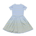 thumbnail image 4 of CCRFTGI Short Sleeve Dresses for Kids Girls Size 8 Casual 2026 Summer A Line Skater Dress Funny Striped Dresses Holiday Girls Fashion Light Blue 12-13 Years, 4 of 5