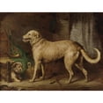 thumbnail image 2 of Gourlay Steell 14x12 Gold Ornate Wood Frame and Double Matted Museum Art Print Titled - The Hunting Hound, 2 of 4
