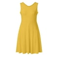 thumbnail image 4 of Eashery Women Dresses for Summer A Line Loose Womens Dresses Short Yellow L, 4 of 4