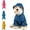 Bule, variant on Waterproof Dog Raincoat with Hood – Lightweight Pet Rain Jacket with Leash Hole & Reflective Safety Strips – Adjustable Windbreaker for Small Medium Dogs Walking (Blue, XL)