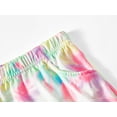 thumbnail image 6 of Beezizac Cozy Girls Pajamas Swirl Happy Face Colorful Tie Dye Short Set Jammies Size 8, 6 of 7