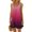 Hot Pink, variant on Women's Summer Fashion Gradient Printed Pleated Sleeveless Shoulder Strap Beach Vacation Casual Dress Maxi Dresses for Women plus Size plus Size Summer Dress for Women Surplice Dress Young Woman