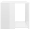thumbnail image 2 of vidaXL Side Table High Gloss White 50x50x45 cm Engineered Wood, 2 of 4