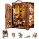 thumbnail image 1 of Kit de bricolaje en miniatura para casa y habitación, libro, libro Fsolis Bookshop Memory, 1 of 7
