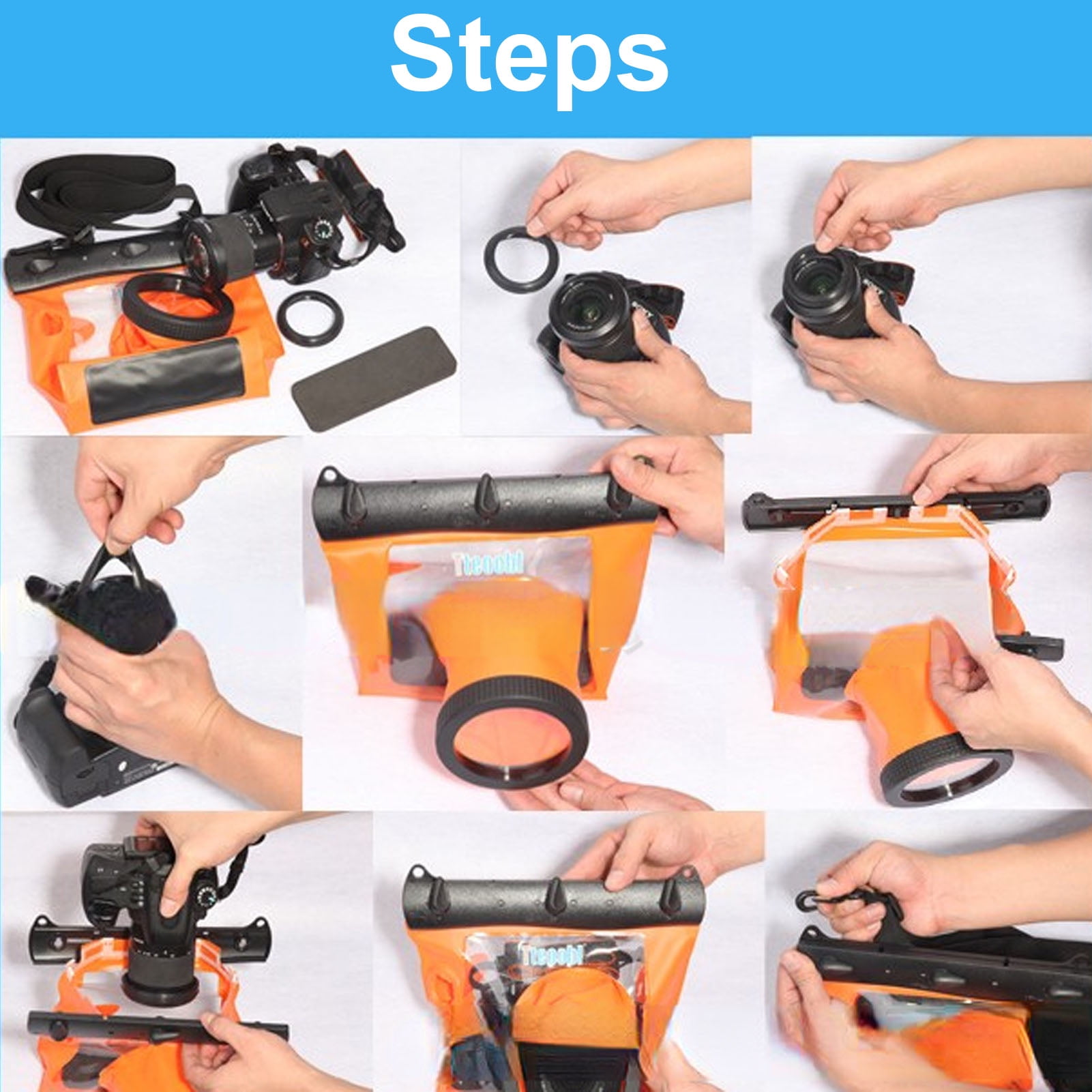 Camera Waterproof Case Camera Dry Bag Camera Underwater Housing Bag