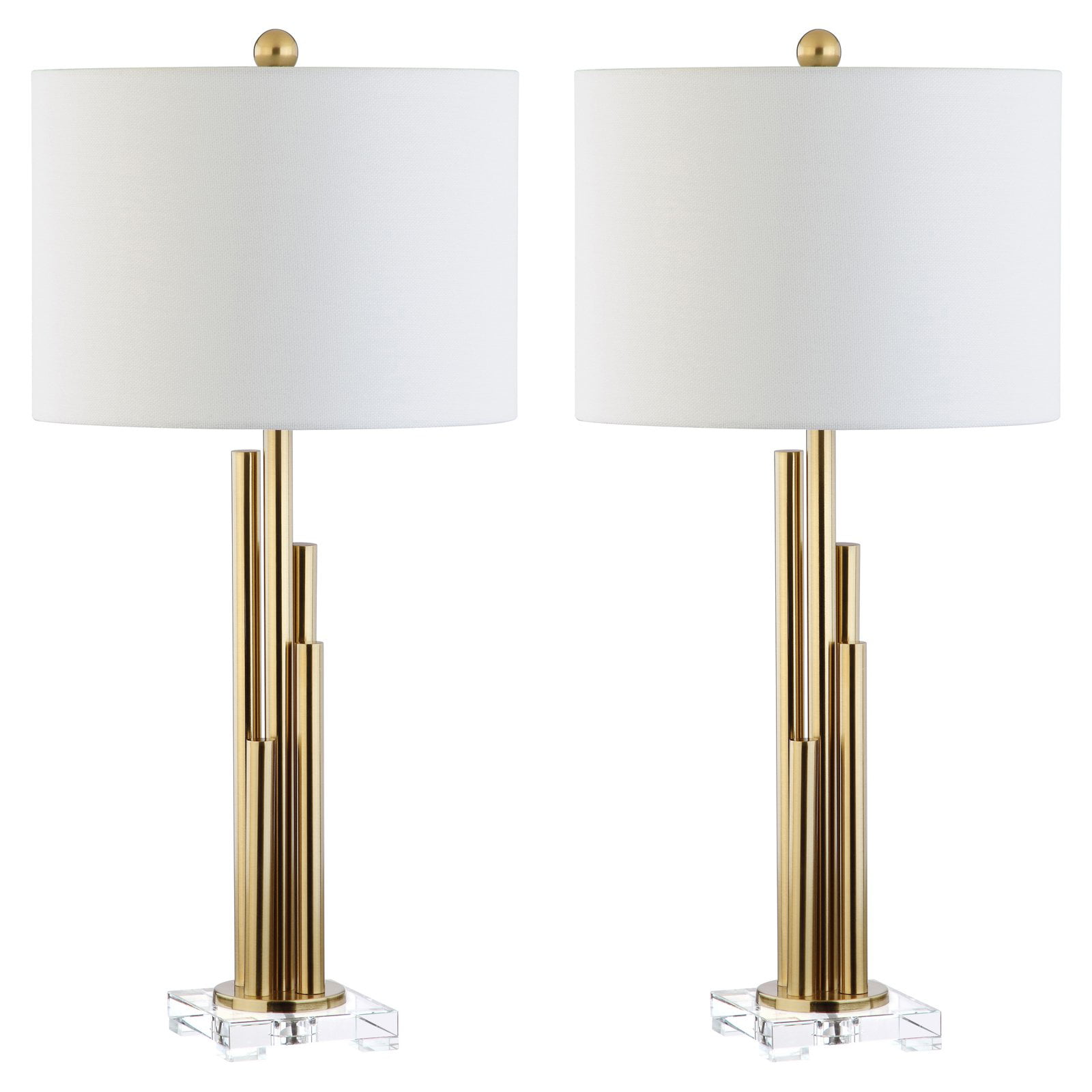Safavieh Hopper Glam 32 in. High Table Lamp, Brass Gold, Set of 2
