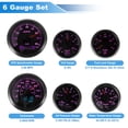 thumbnail image 2 of Conjunto de 6 Medidores Unique Bargains 3-3/8" 85mm Velocímetro GPS Tacómetro, 2-1/16" 52mm Medidores de Presión de Aceite, Nivel de Combustible, Temperatura del Agua, 2 of 7