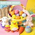 thumbnail image 4 of Joyfy 7 Pcs Easter Basket,Easter Toys,Easter Bunny Playset Stuffers Plushies Basket Fillers for Party Favor, Soft Plush for Toddler & Kids of All Ages, 4 of 8