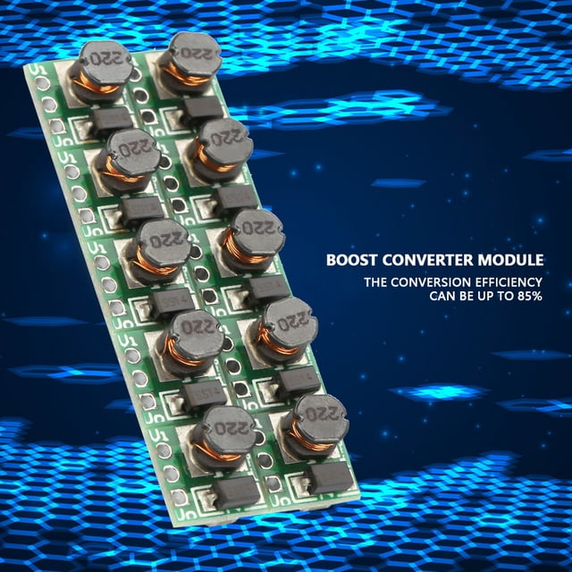10 Uds Módulo Convertidor Elevador DC DC, Entrada 0,9-5V Salida 5V 85% Eficiencia De Conversión Para Suministro De Energía De Dispositivos Electrónicos