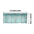 thumbnail image 3 of Yaayu 2D Print Kitchen Curtain Valance, Washable Polyester Short Window Treatment, Home Decor, A, 3 of 7