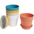 thumbnail image 4 of Plastic Plant Pots,5 Pack Plastic Planters Flower Plant Pots, 4 of 4