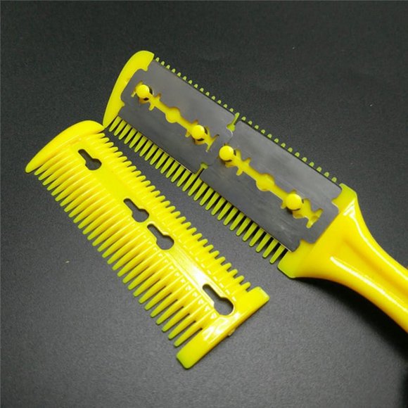 Hair Cutting Comb Double Edge Razor Hair Trimmer Hair Scissors Hairdresser Comb For Hair Cutting And Styling