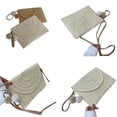 thumbnail image 3 of Kmbangi Lady Fashion Crossbody Envelope Bag Solid Color Straw Woven Handbag, 3 of 6