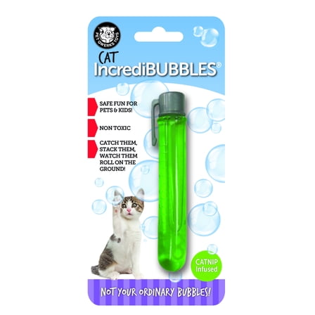 Pet Qwerks IncrediBubbles Cat Toy with Catnip, Blue